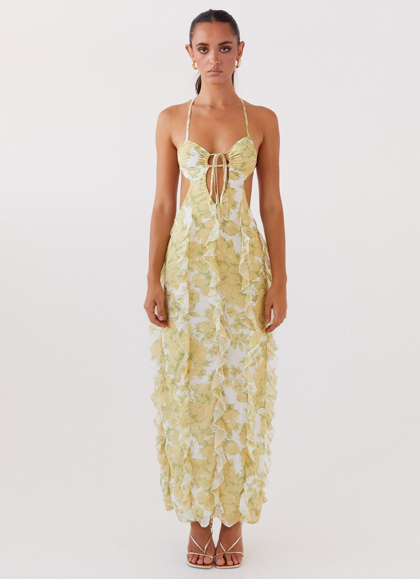 Tiana Sunset Kisses Ruffle Maxi Dress