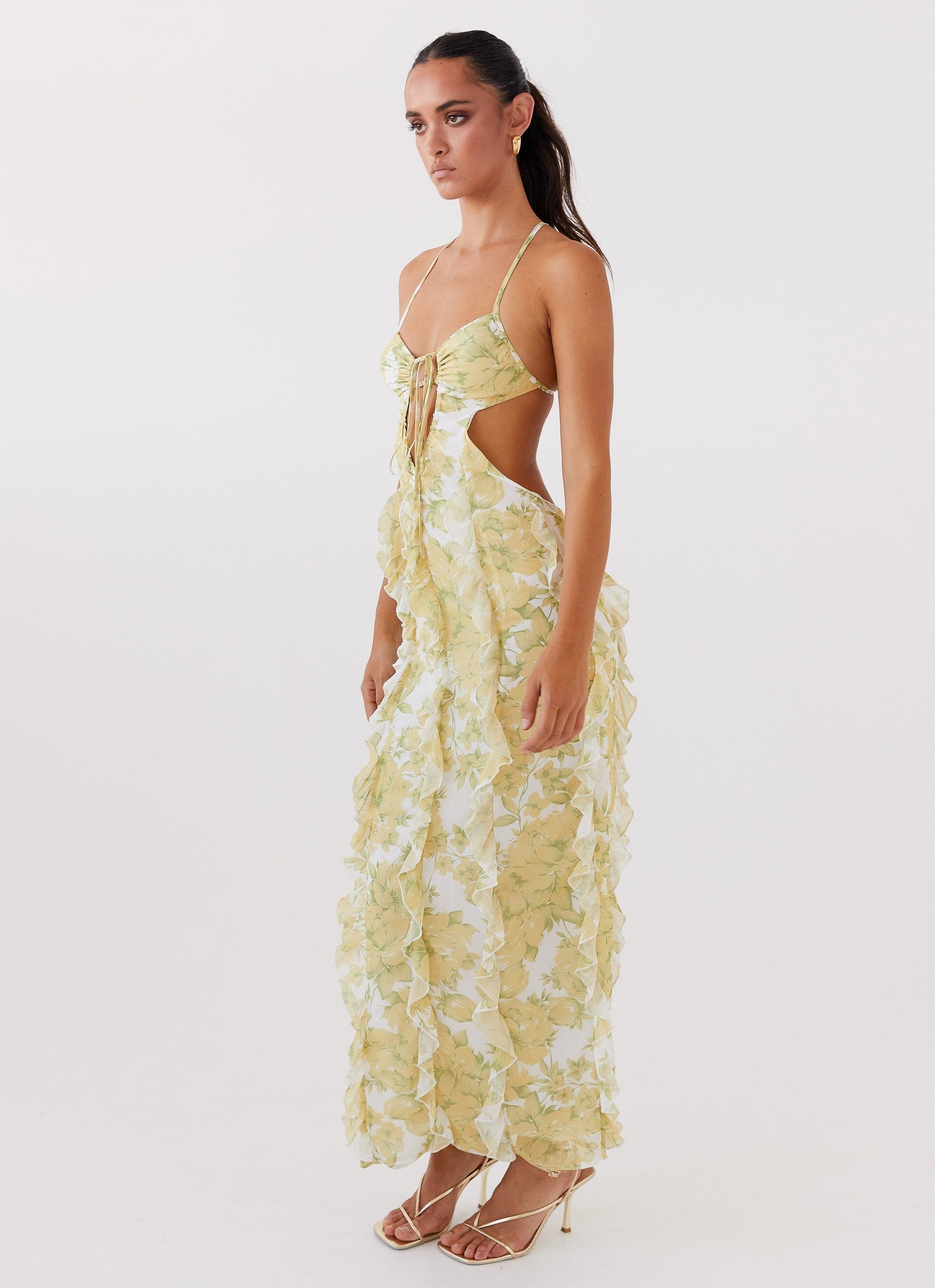 Tiana Sunset Kisses Ruffle Maxi Dress