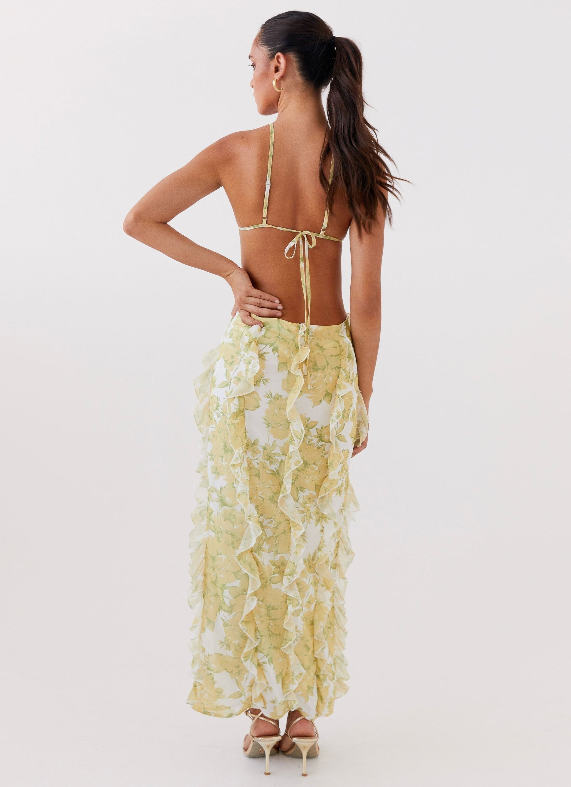 Tiana Sunset Kisses Ruffle Maxi Dress