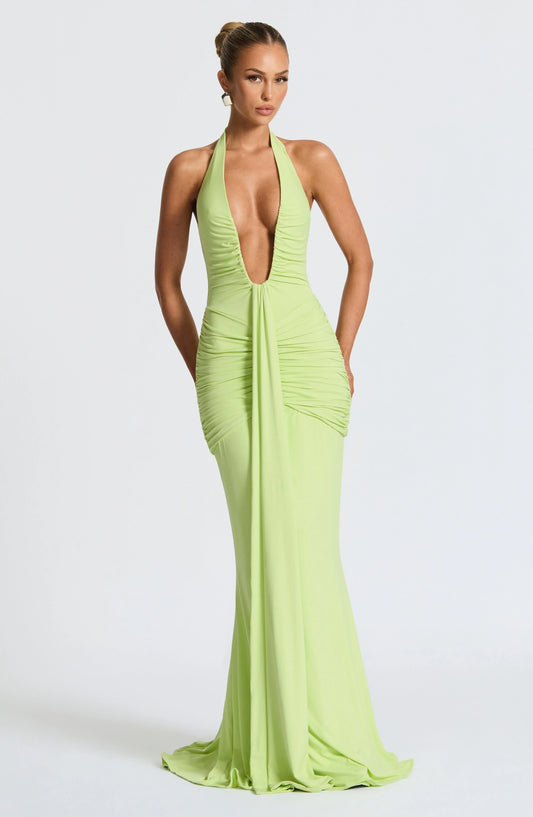 Zaria - Draped Jersey Maxi Dress